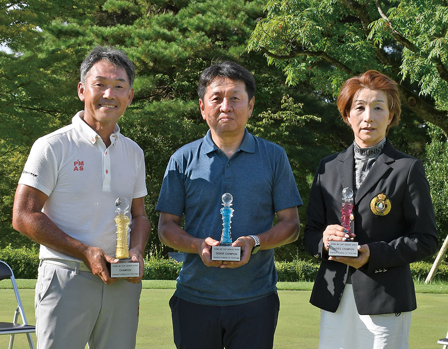 優勝者の写真